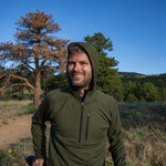 Men's Wool 1/4 Zip Merino Sun Hoodie - Microweight