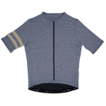 Summer Wool Short Sleeve Cycling Jersey - Steel Blue