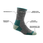 Darn Tough- Women's Hiker Micro Crew Midweight Hiking Sock With Cushion
