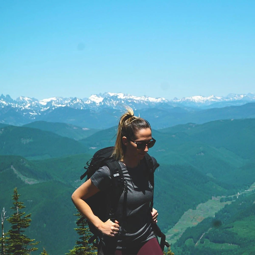 Lightweight Women's T-Shirt Crew Top - 100% Merino Wool