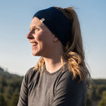 Midweight Reversible Wool Headband - 100% Merino Wool