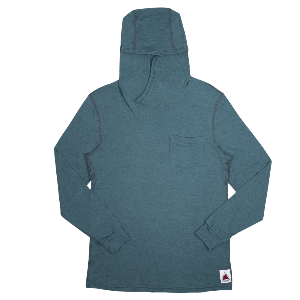 Summer Wool Hoodie Sun Shirt - Silver Pine