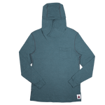 Summer Wool Hoodie Sun Shirt - Silver Pine