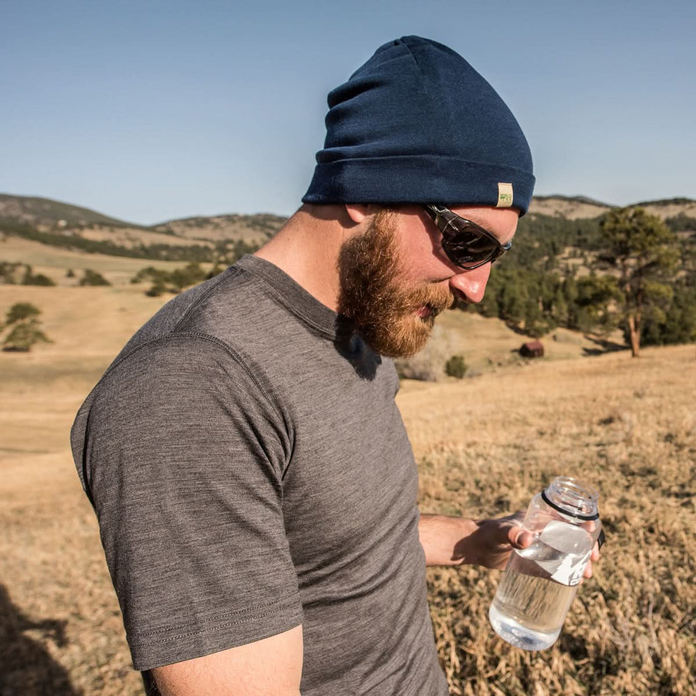 Lightweight Men's Wool T Shirt Crew - 100% Merino Wool