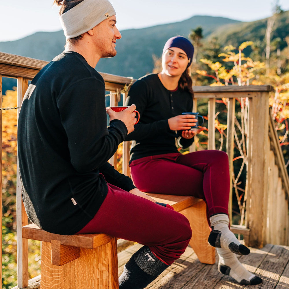 Midweight Men's Wool Bottom Thermal Base Layer - 100% Merino Wool