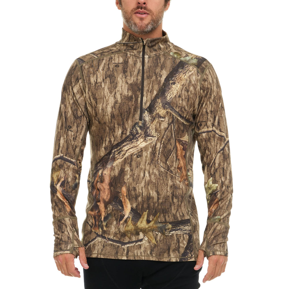 Midweight Men's Wool 1/4 Zip - 100% Merino Wool