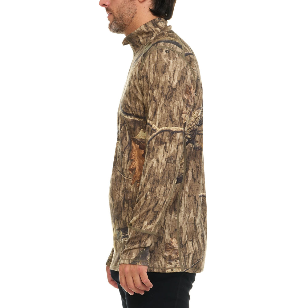 Midweight Men's Wool 1/4 Zip - 100% Merino Wool