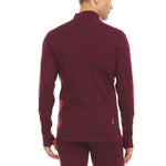 Midweight Men's Wool 1/4 Zip - 100% Merino Wool
