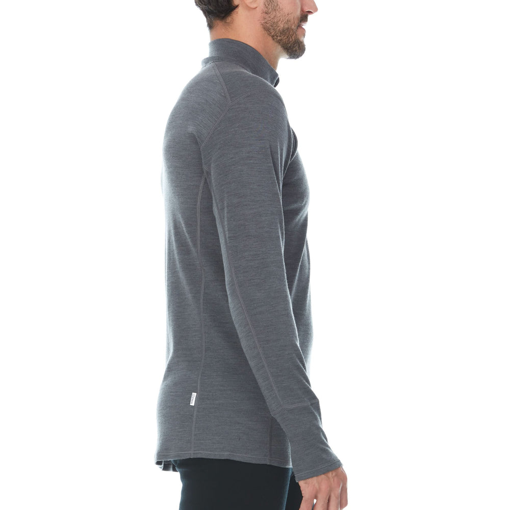 Midweight Men's Wool 1/4 Zip - 100% Merino Wool