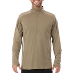 Midweight Men's Wool 1/4 Zip - 100% Merino Wool