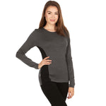 Midweight Women's Wool Crew Top - 100% Merino Wool