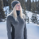 Midweight Women's Wool Crew Top - 100% Merino Wool