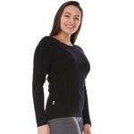 Midweight Women's Wool Crew Top - 100% Merino Wool