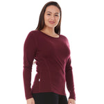 Midweight Women's Wool Crew Top - 100% Merino Wool