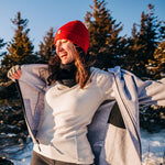 Midweight Women's Wool Crew Top - 100% Merino Wool