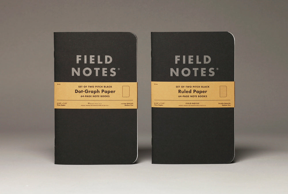 Field Notes Pitch Black Memo 3 Pack