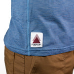 Summer Wool Short Sleeve Merino Wool Tee - Faded Blue