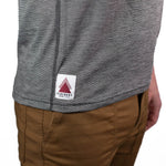 Summer Wool Short Sleeve Merino Wool Pocket Tee - Gray Stone