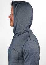 Summer Wool Hoodie Sun Shirt - Steel Blue