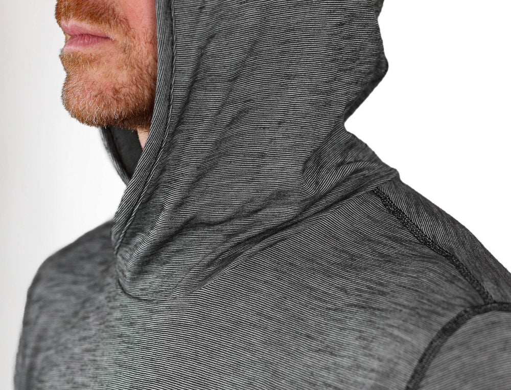Summer Wool Hoodie Sun Shirt - Gray Stone