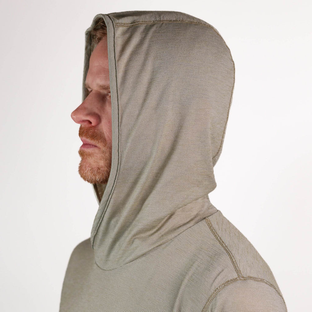 Summer Wool Hoodie Sun Shirt - Khaki