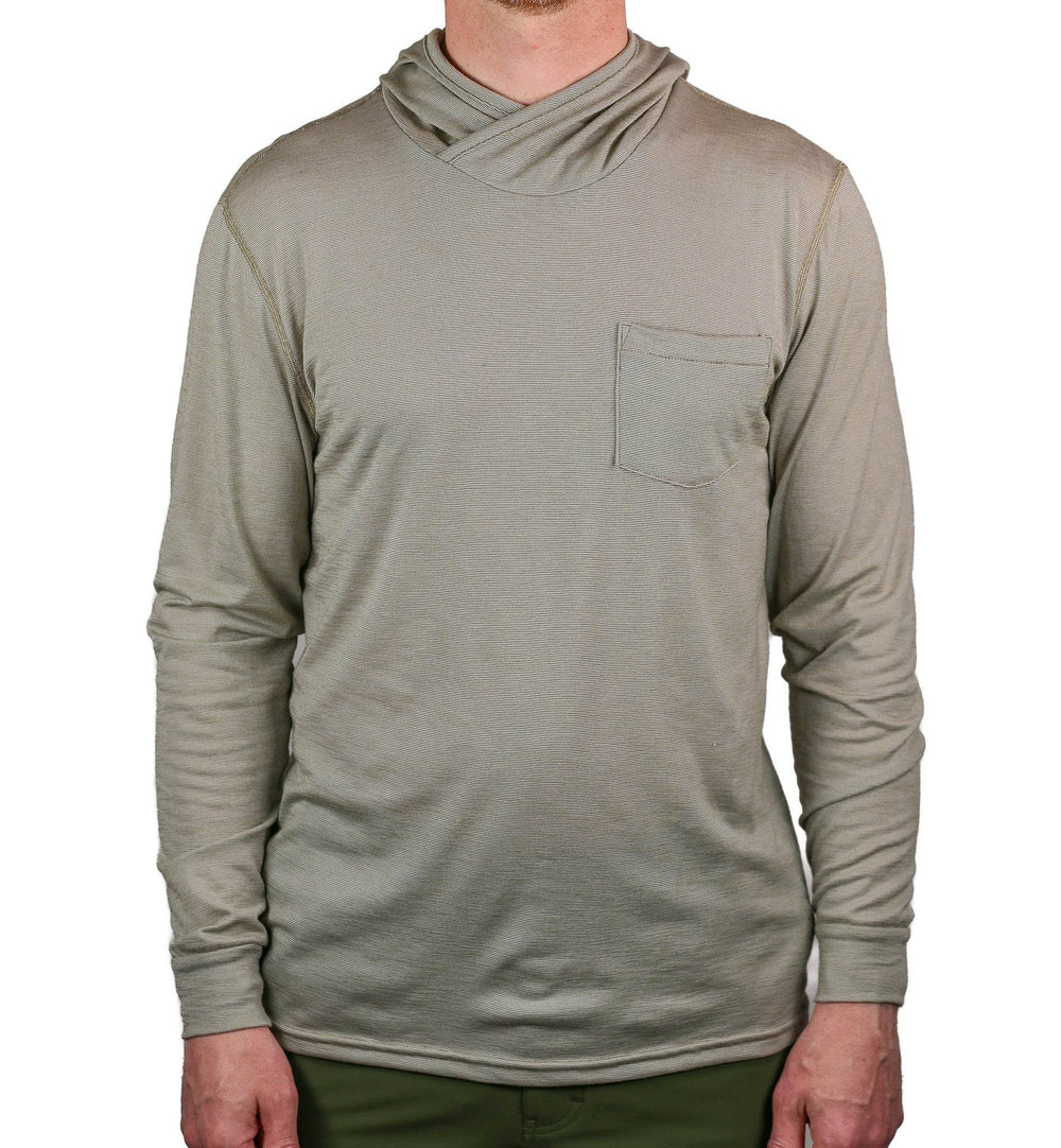 Summer Wool Hoodie Sun Shirt - Khaki