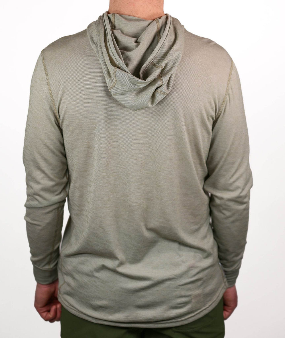Summer Wool Hoodie Sun Shirt - Khaki