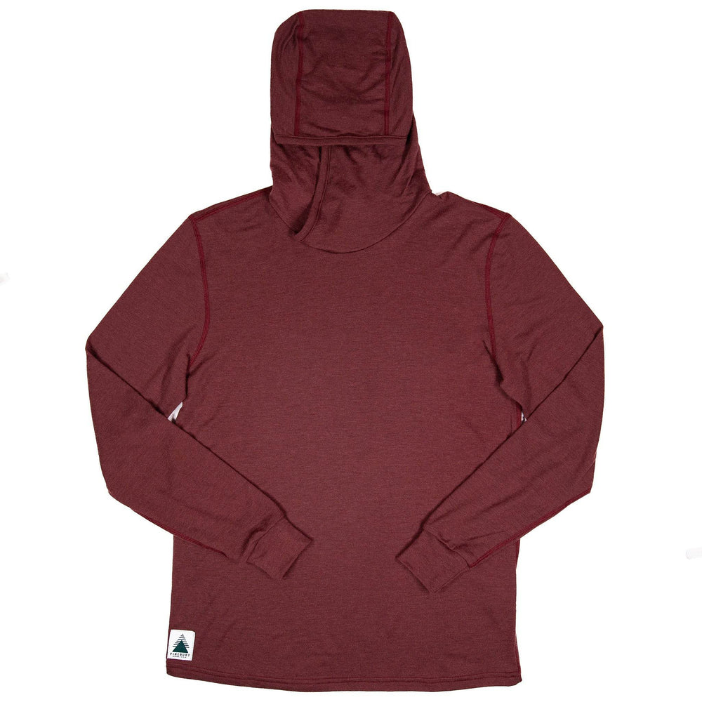 All Season Merino Wool Hoodie - Brick Red
