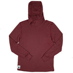 All Season Merino Wool Hoodie - Brick Red
