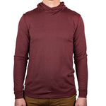 All Season Merino Wool Hoodie - Brick Red
