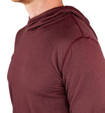 All Season Merino Wool Hoodie - Brick Red