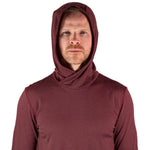 All Season Merino Wool Hoodie - Brick Red