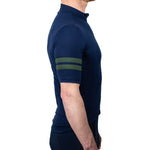 Every-Season Short Sleeve Merino Wool Cycling Jersey - Atlantic Blue