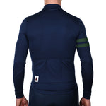 Every-Season Long Sleeve Merino Wool Cycling Jersey - Atlantic Blue
