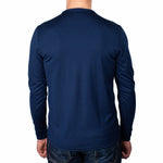Every-Season Long Sleeve Merino Wool Tee - Atlantic Blue
