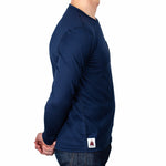 Every-Season Long Sleeve Merino Wool Tee - Atlantic Blue