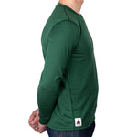 Every-Season Long Sleeve Merino Wool Pocket Tee - Pine