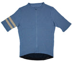 Summer Wool Short Sleeve Cycling Jersey - Faded Blue