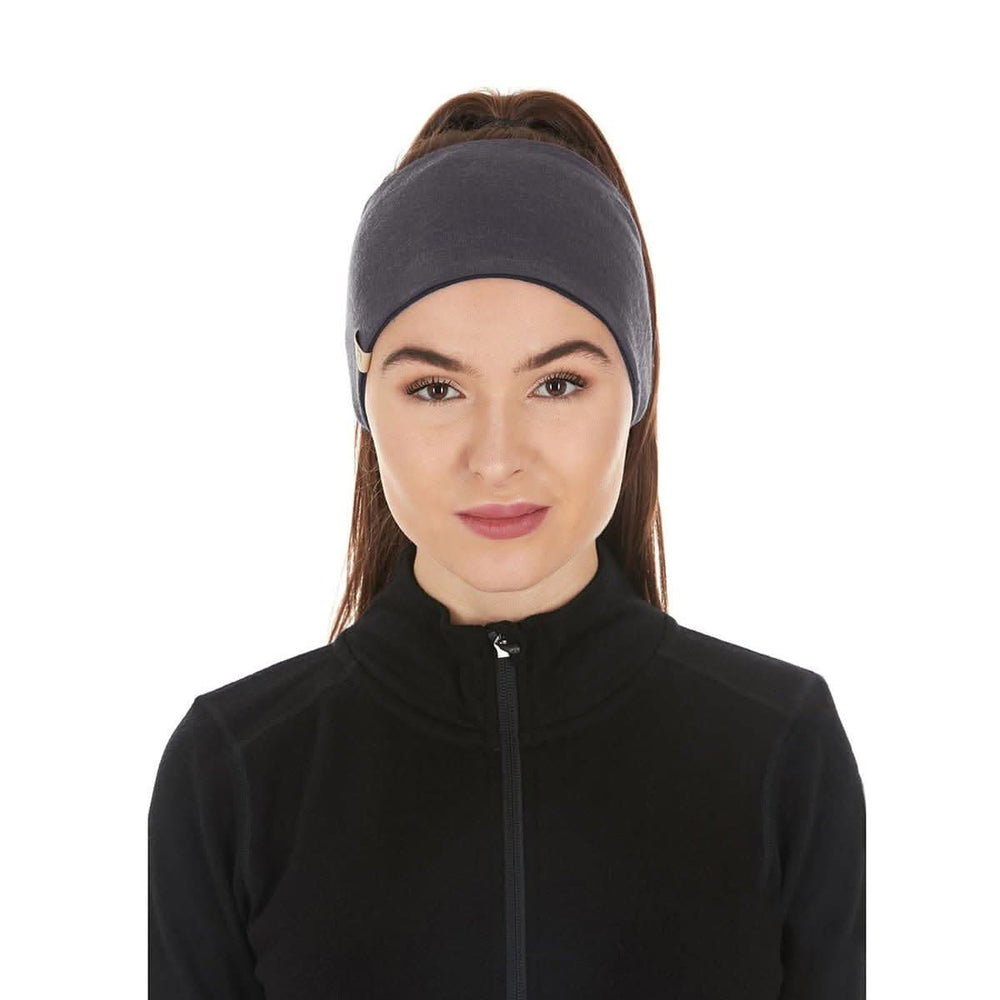 Midweight Reversible Wool Headband - 100% Merino Wool