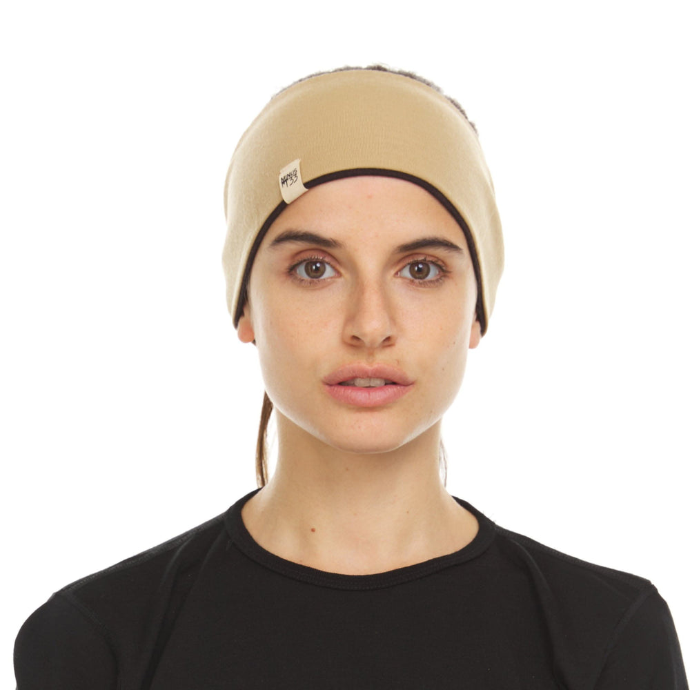 Midweight Reversible Wool Headband - 100% Merino Wool