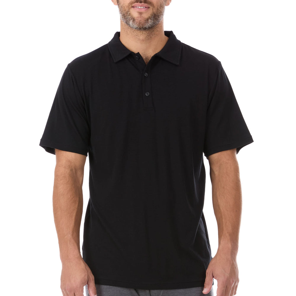 Microweight Men's Wool Polo - Woolverino
