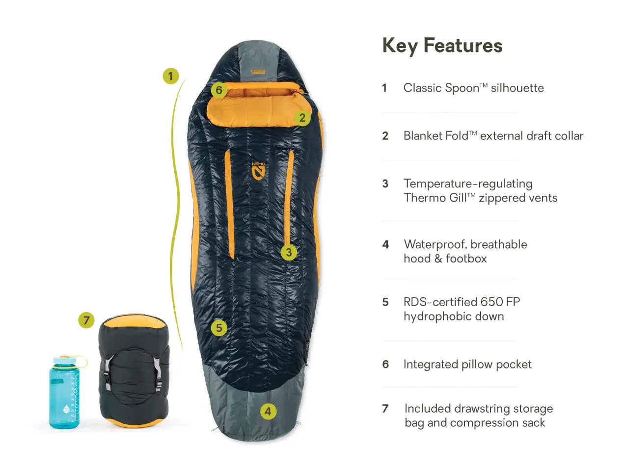 Disco Men's Down Sleeping Bag