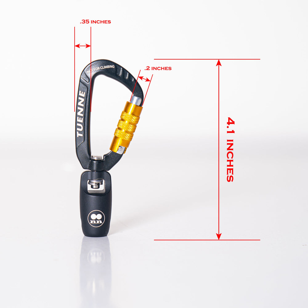 Customizable Boulder Hybrid Rope Dog Leash | Swiveling Carabiner | Tuenne