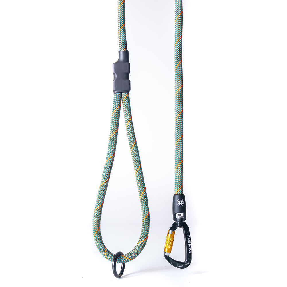 Customizable Boulder Hybrid Rope Dog Leash | Swiveling Carabiner | Tuenne
