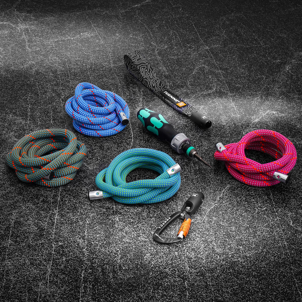 Customizable Rope Dog Leash – 2ft to 6ft | Auto-Locking | Tuenne