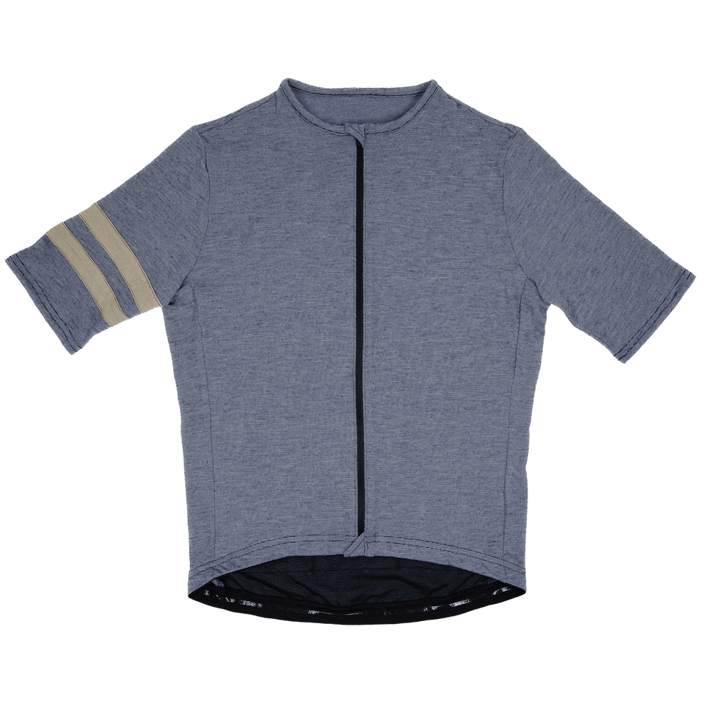 Summer Wool Short Sleeve Cycling Jersey - Steel Blue