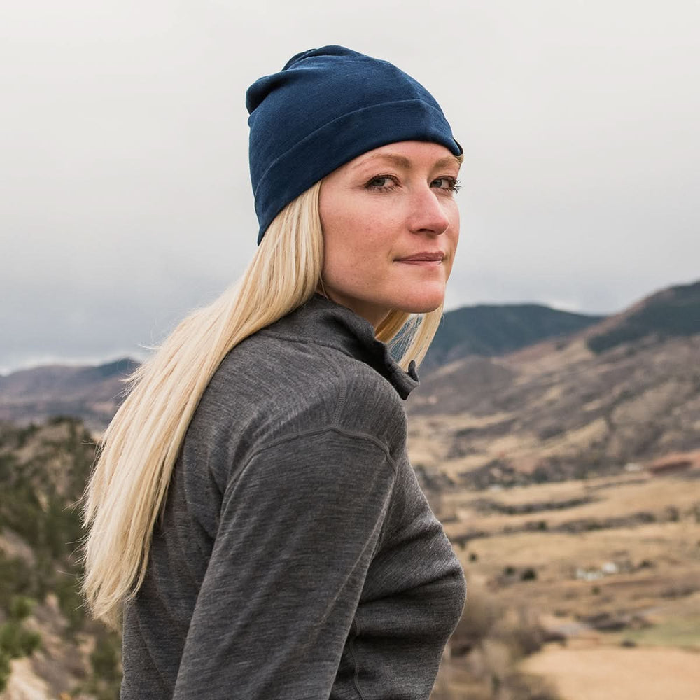 Lightweight Wool Cuff Beanie - 100% Merino Wool