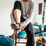 Midweight Men's Ski Bottom 3/4 Length Merino Wool - Woolverino