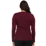 Women's Midweight Merino Wool V-Neck Sweater | 100% Merino Wool