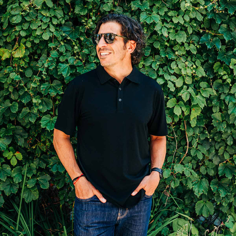 Microweight Men's Wool Polo -  Woolverino